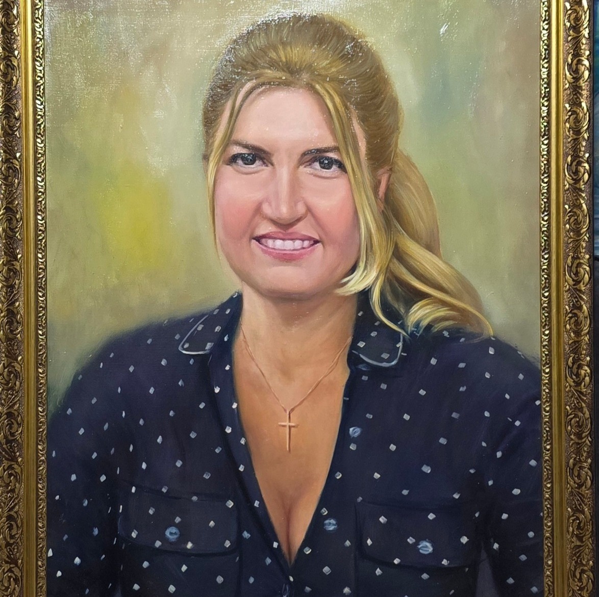 портрет маслом на холсте