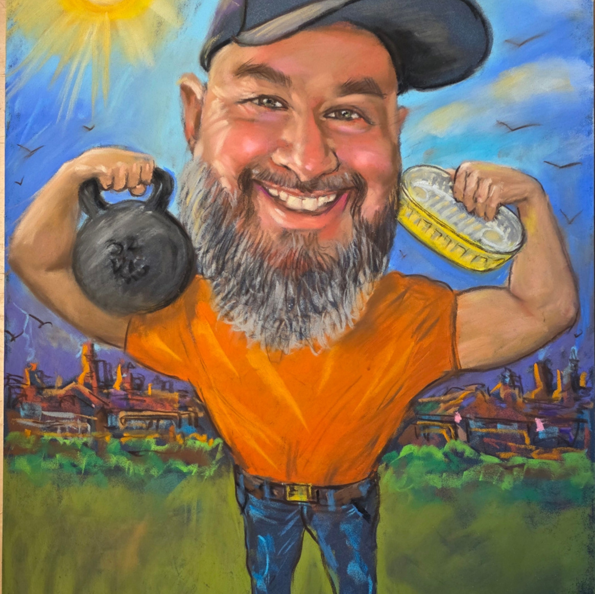 шарж веселый бизнесмен